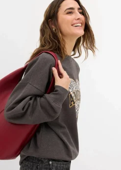 Oversize-Sweatshirt aus Baumwoll-Mix