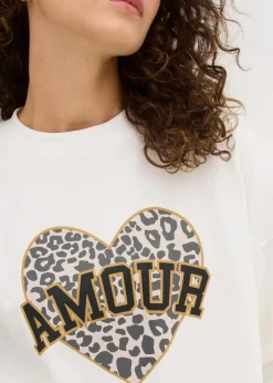 Oversize-Sweatshirt aus Baumwoll-Mix