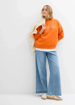 Oversize-Sweatshirt aus Baumwoll-Mix
