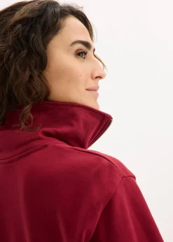 Oversize-Sweatshirt mit Reißverschluss