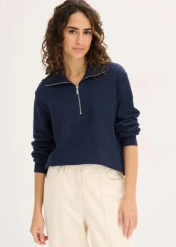 Oversize-Sweatshirt mit Reißverschluss