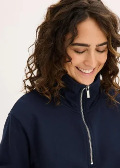 Oversize-Sweatshirt mit Reißverschluss