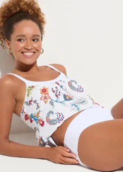 Oversize-Tankini (2-tlg.Set) mit verstellbaren Trägern