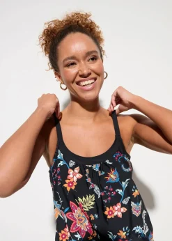 Oversize-Tankini (2-tlg.Set) mit verstellbaren Trägern