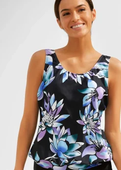 Oversize-Tankinioberteil mit Bündchen