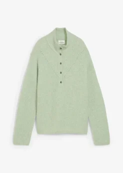 Oversize-Wollpullover mit Alpaka