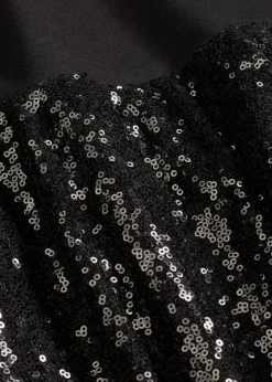 Paillettenkleid aus bequemen Punto di Roma