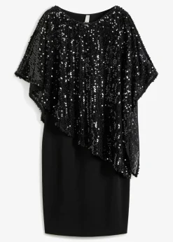 Paillettenkleid mit Überwurf