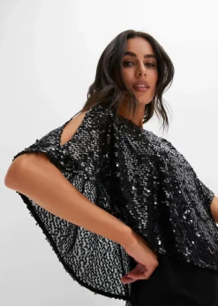 Paillettenkleid mit Überwurf