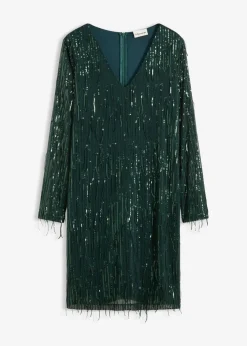 Paillettenkleid mit Fransen