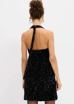 Paillettenkleid mit Neckholder