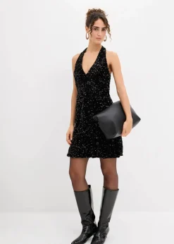 Paillettenkleid mit Neckholder