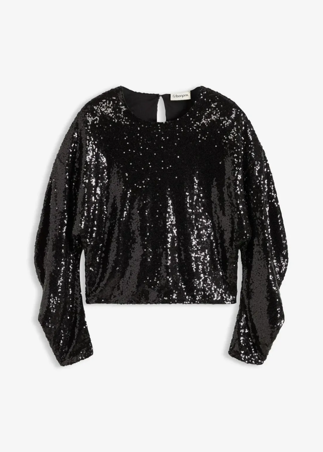 Pailletten-Langarmshirt