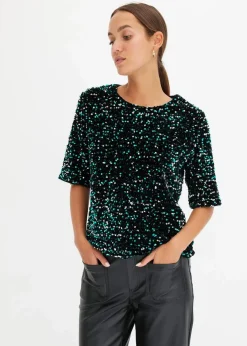 Pailletten-Shirt