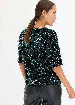 Pailletten-Shirt