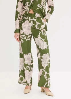 Palazzo-Hose aus fließendem Satin