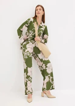 Palazzo-Hose aus fließendem Satin