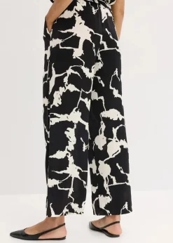 Palazzo-Hose aus fließendem Satin