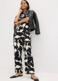 Palazzo-Hose aus fließendem Satin