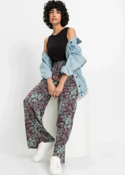 Palazzo-Hose aus fließender Viskose