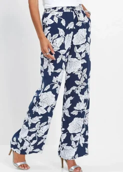 Palazzo-Hose aus fließender Viskose