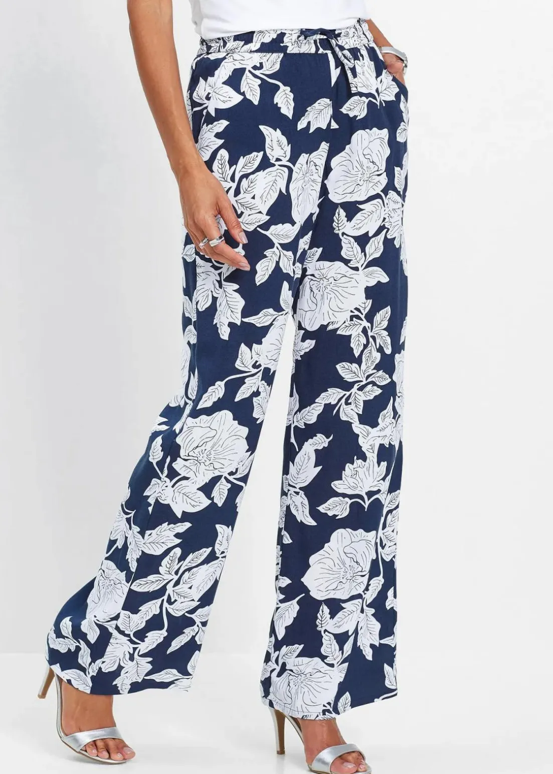 Palazzo-Hose aus fließender Viskose