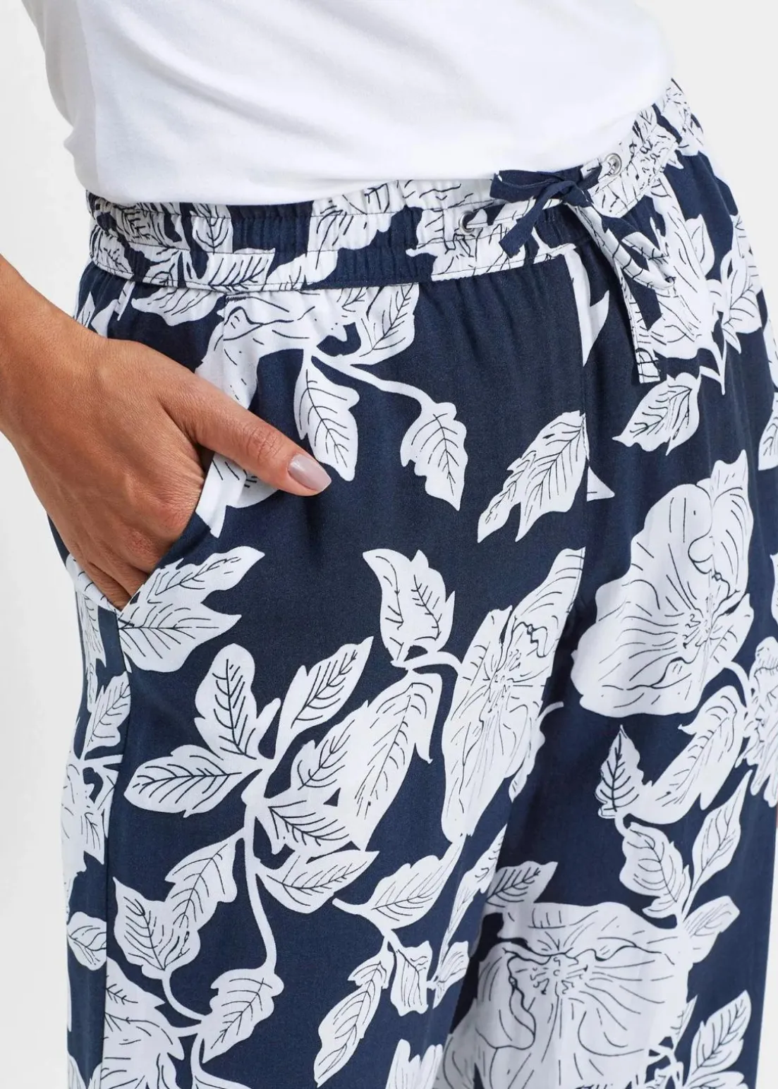 Palazzo-Hose aus fließender Viskose