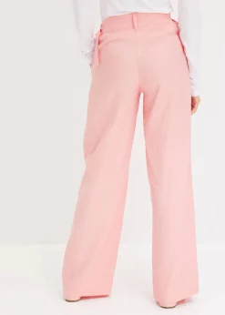 Palazzo-Hose aus leichtem Leinen-Mix