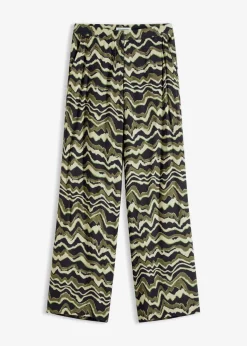 Palazzo-Hose aus leichtem Viskose-Crêpe