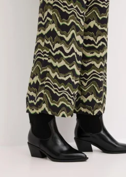 Palazzo-Hose aus leichtem Viskose-Crêpe