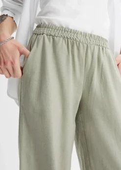 Palazzo-Hose aus Leinen