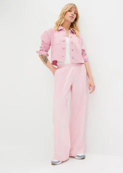 Palazzo-Hose aus Leinen