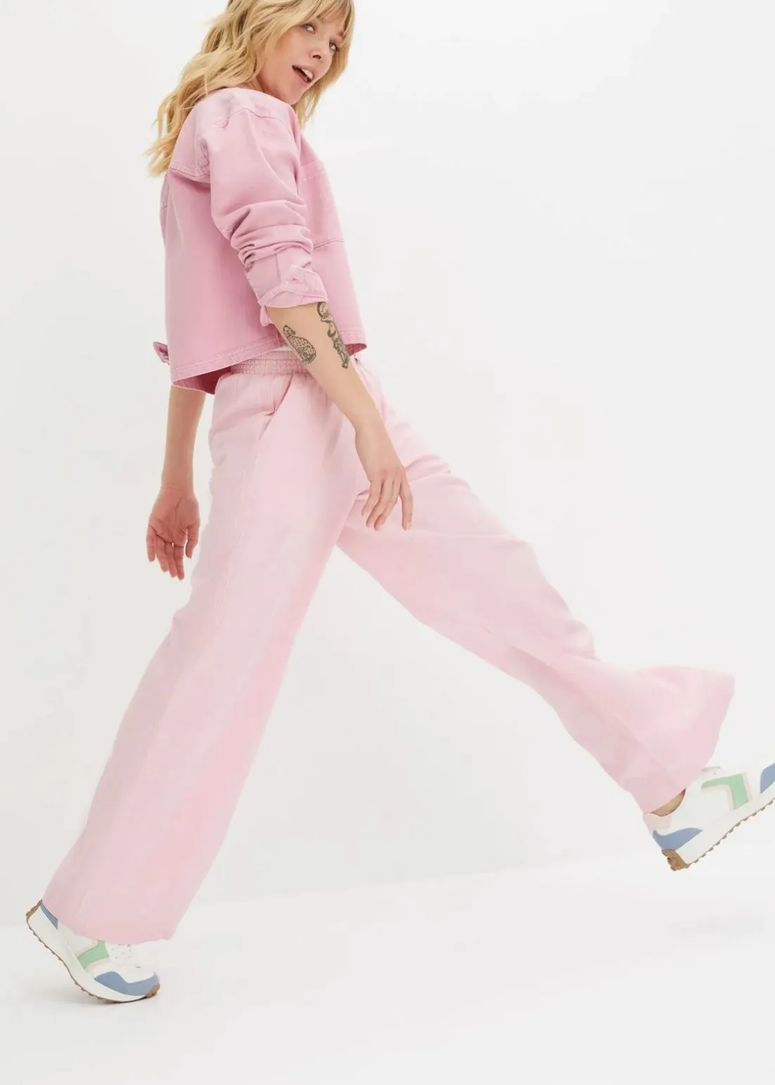 Palazzo-Hose aus Leinen