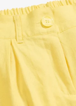 Palazzo-Hose aus Leinen-Mix