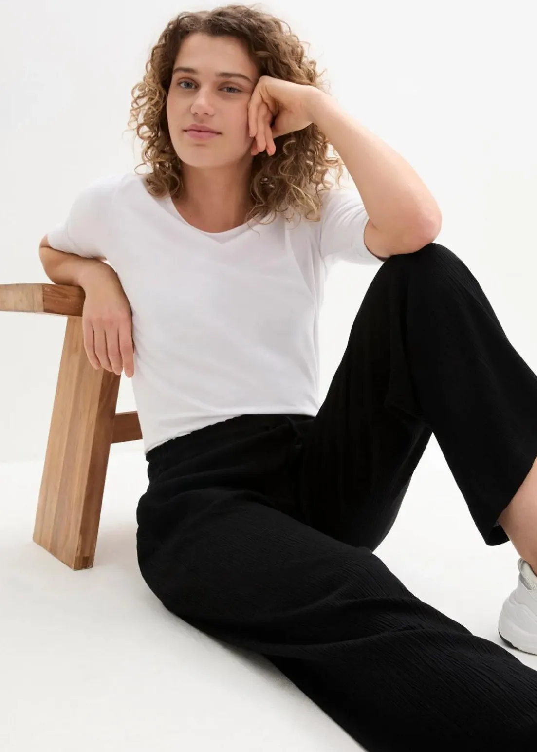 Palazzo-Hose aus reiner Viskose