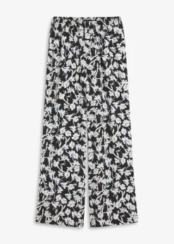 Palazzo-Hose aus strukturiertem Material