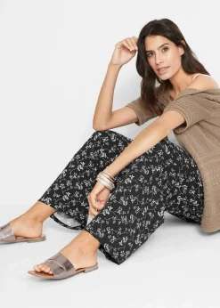 Palazzo-Hose aus Viskose-Mix