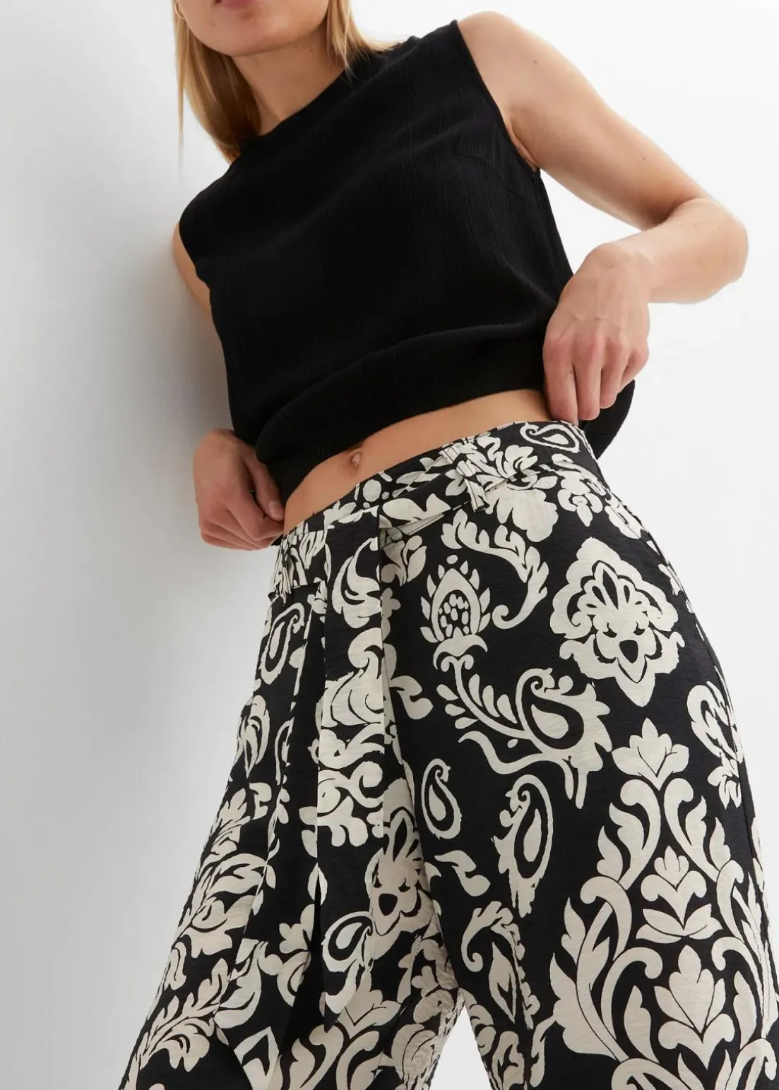 Palazzo-Hose mit Bequembund