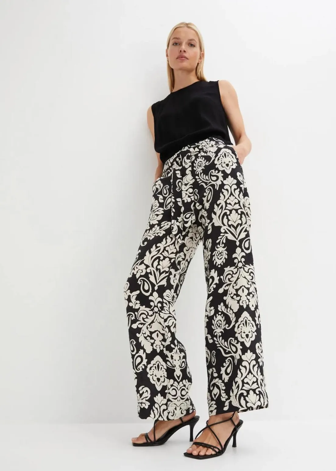 Palazzo-Hose mit Bequembund