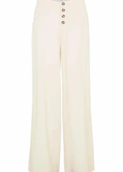 Palazzo-Hose mit Leinen