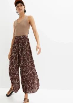 Palazzo-Hose mit Schlitz