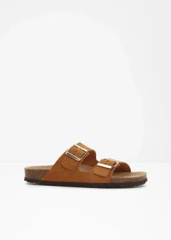 Pantoletten aus Veloursleder