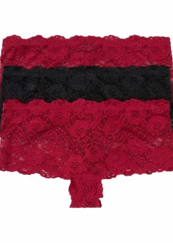 Panty mit Spitze 2+1 (3er Pack)