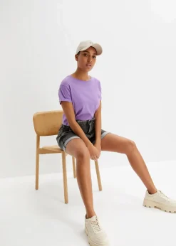 Paperbag Jeans-Shorts