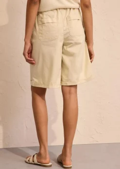 Papertouch-Bermuda aus Baumwoll-Mix