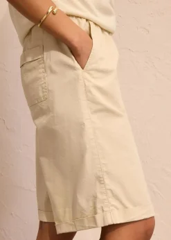 Papertouch-Bermuda aus Baumwoll-Mix