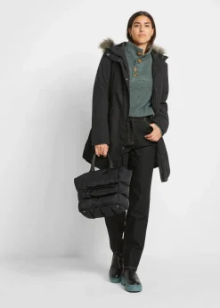 Parka mit seitlichen Reißverschlüssen zur Weitenregulierung