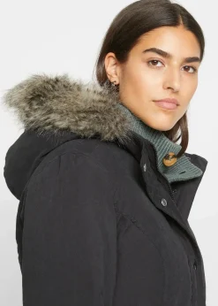 Parka mit seitlichen Reißverschlüssen zur Weitenregulierung