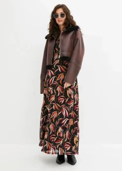 Pilotenjacke aus Lammfellimitat