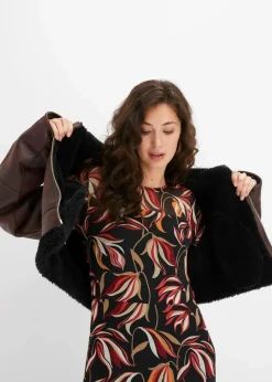 Pilotenjacke aus Lammfellimitat